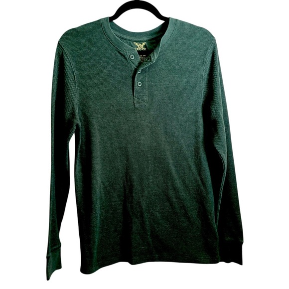 Men's Green Henley - Picture 1 of 1